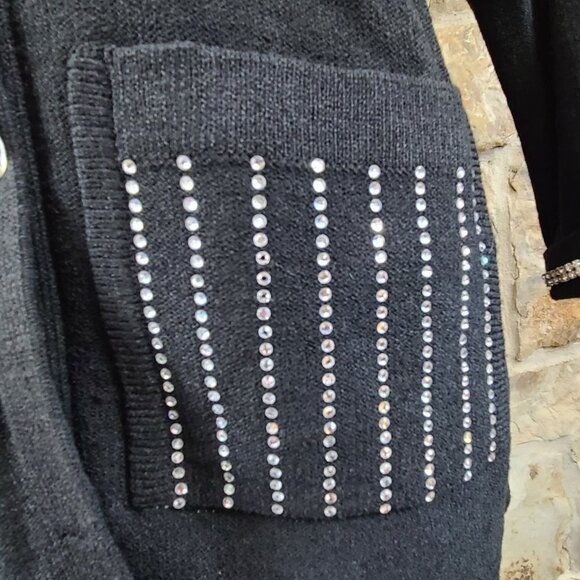 STEVE Fabrikant Vintage Embellished Cardigan S - Picture 4 of 7